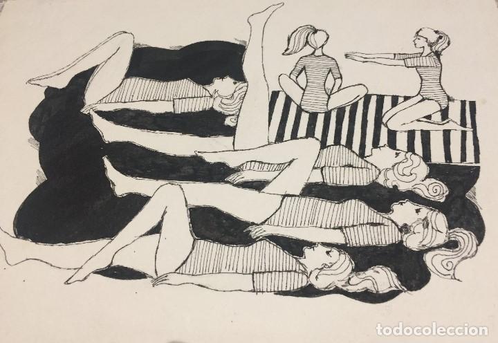 Arte: Boada, Pedro, ilustración original 1972 - Foto 2 - 123357839