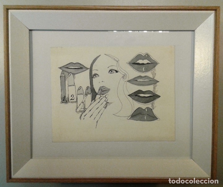 Arte: Boada, Pedro, ilustraci&oacute;n original 1972 - Foto 1