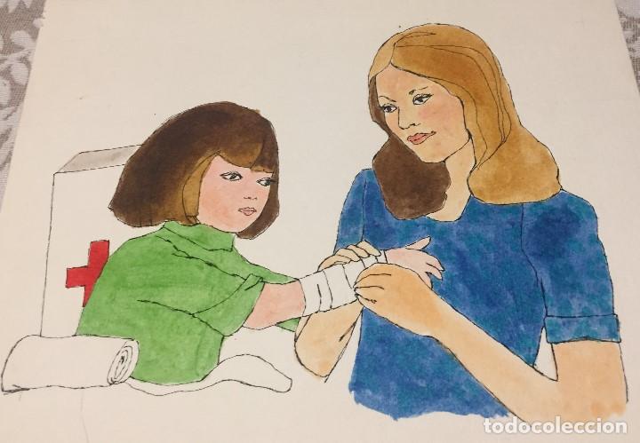 Arte: Boada, Pedro, ilustraci&oacute;n original 1972 - Foto 2