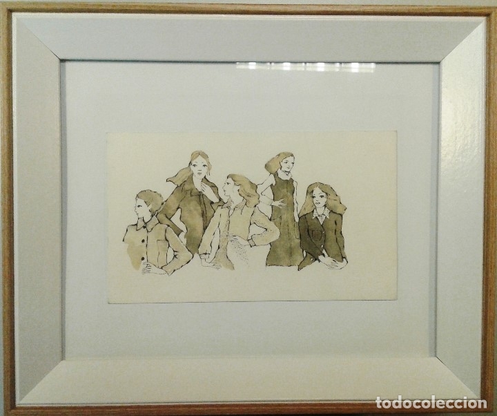 Arte: Boada, Pedro, ilustraci&oacute;n original 1972 - Foto 1