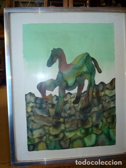 Arte: Acuarela representando a caballo - Foto 1