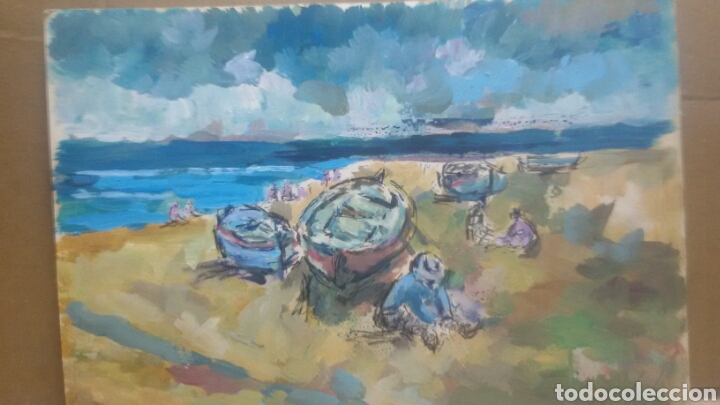Arte: Pescadores junto a la costa - Foto 1