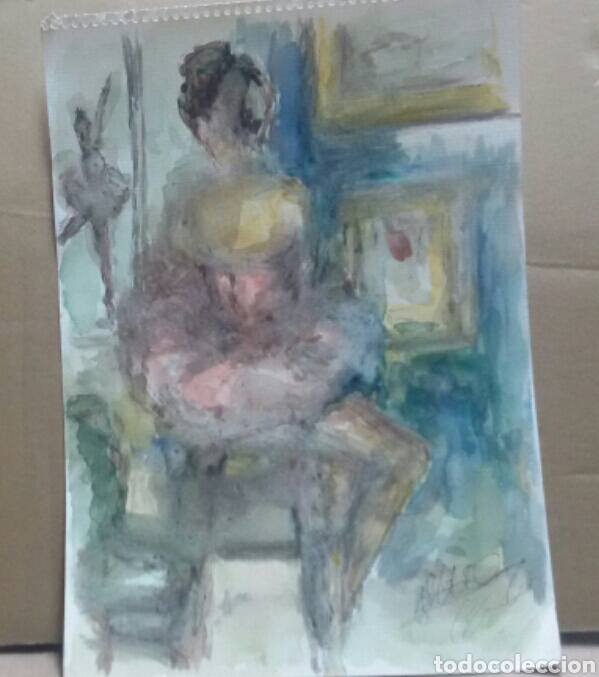 Arte: Bailarina obra( original Acuarela ) - Foto 1