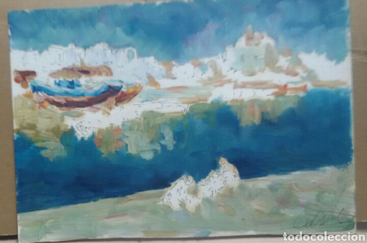 Arte: Acuarela costa obra original - Foto 1