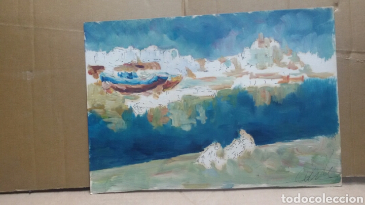 Arte: Acuarela costa obra original - Foto 3