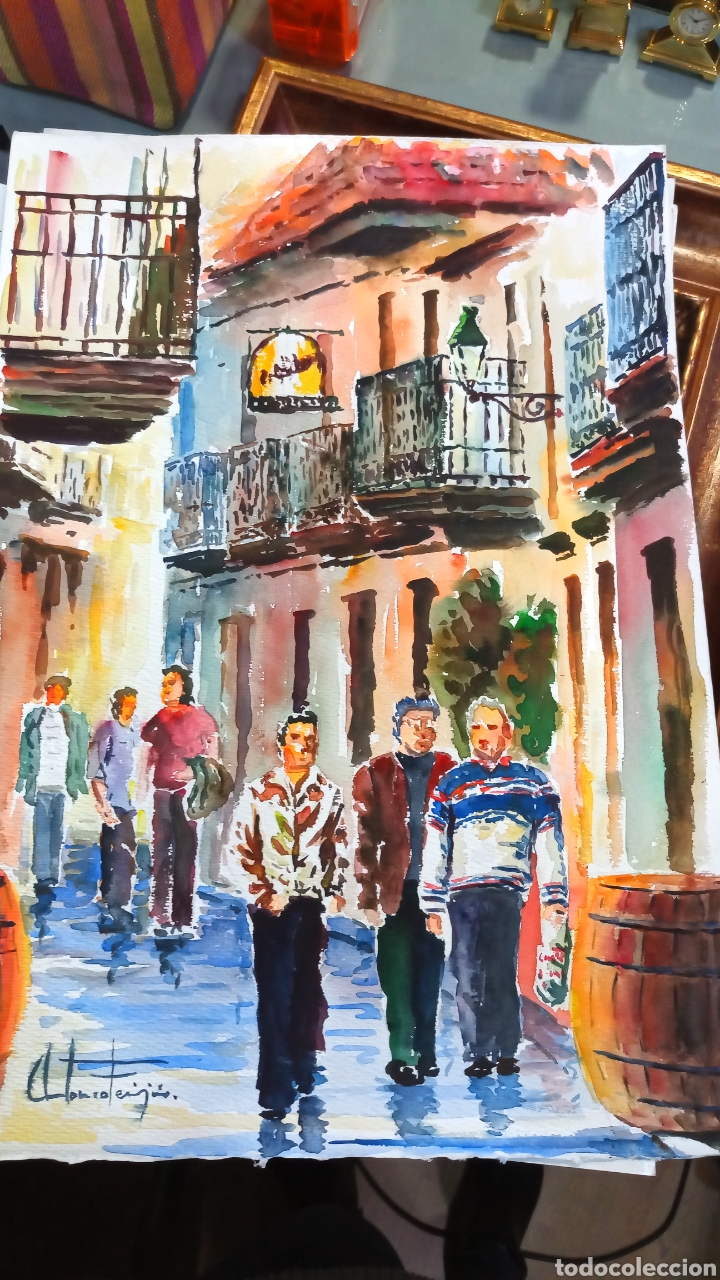 Arte: Calle de Bayona. Galicia. Antonio Feijoo