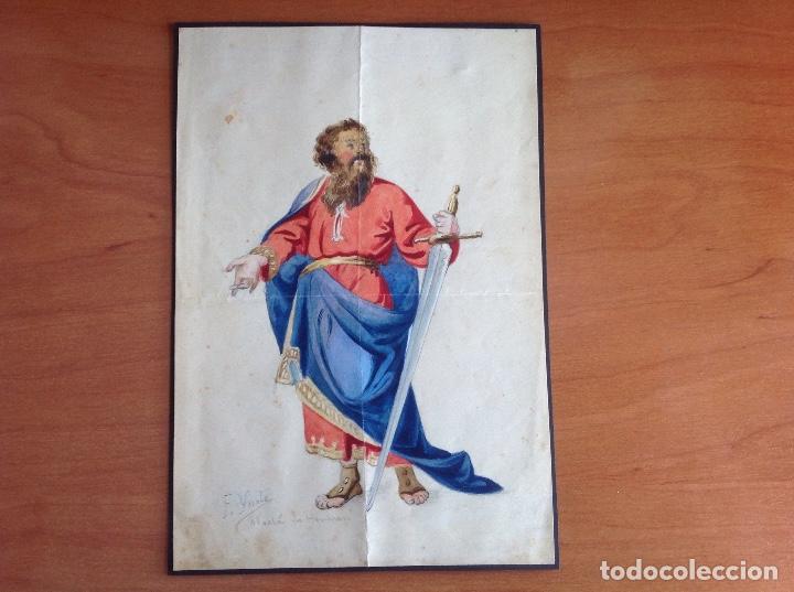 Arte: F&eacute;lix Yuste. Personaje con espada. - Foto 1
