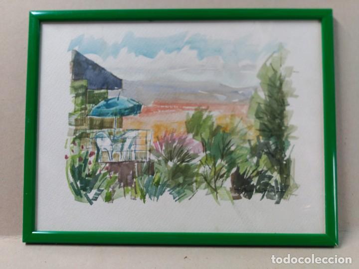 Kunst: ACUARELA P. BARAHONA, 94, TARDE DE VERANO.