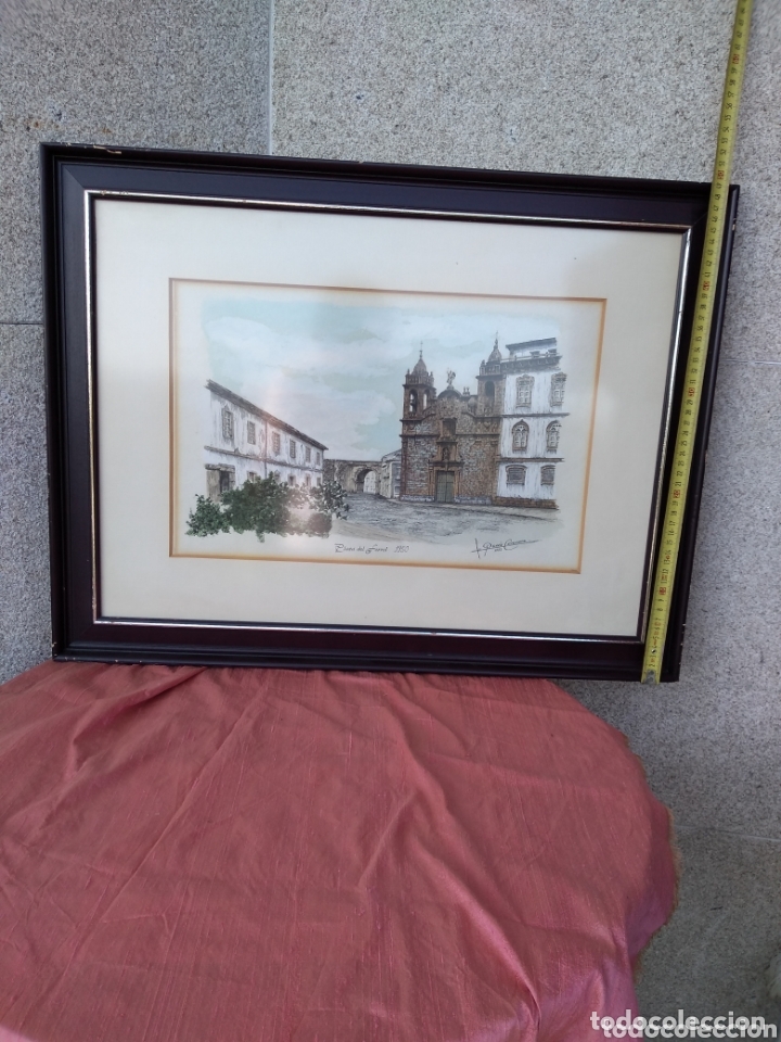 Arte: Cuadro plumilla y aguatinta. Pando Caracena. Lugo