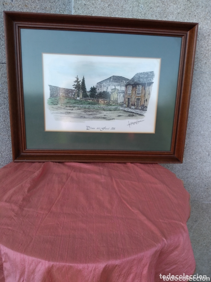 Arte: Cuadro plumilla y aguatinta.Pando Caracena.1983.