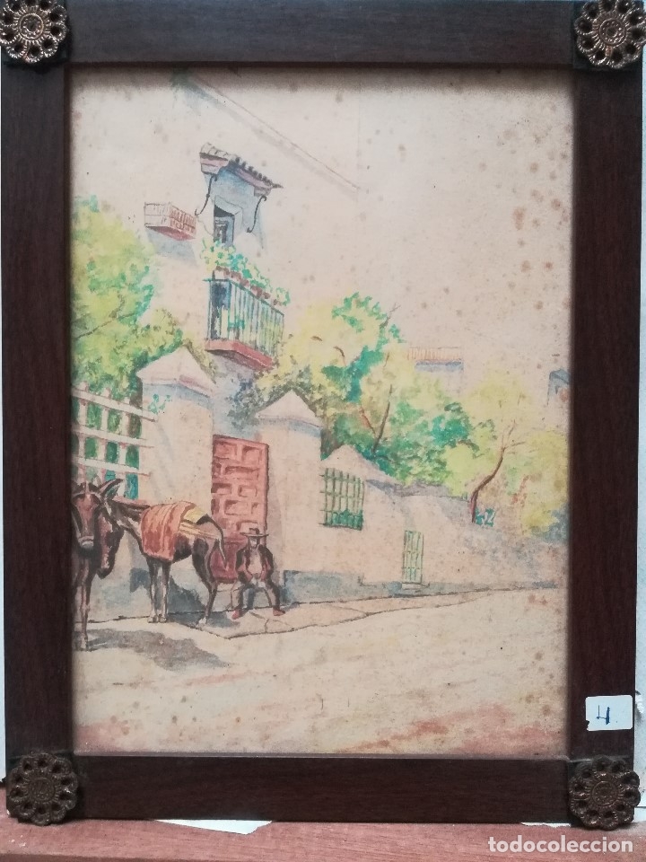 Arte: Paisaje con burros - Foto 1
