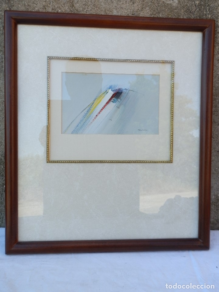 Arte: PINTURA ACR&Iacute;LICA FIRMADA BARBERA. ENMARCADA CON PASPERT&Uacute; Y PROTEGIDA CON CRISTAL.