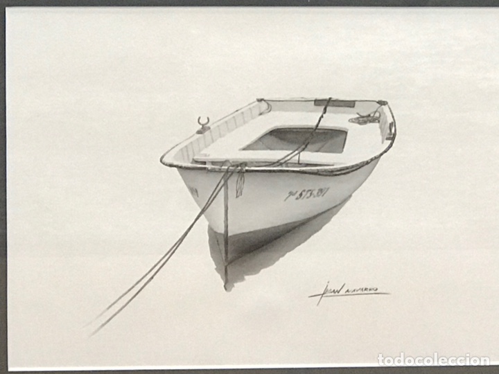 Arte: IBAN NAVARRO. BARCA. ACUARELA DE 26 X 34 CM