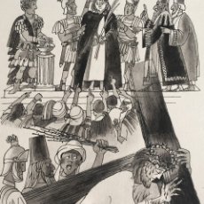 Arte: JESÚS ES JUZGADO. PIERRE MONNERAT (SUIZA 1917-ESPAÑA 2005)