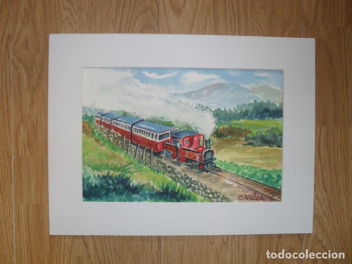 Arte: Tren tur&iacute;stico rojo - Foto 1