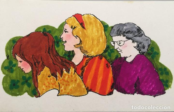 Arte: Boada, ilustraci&oacute;n original 1972, catalogada. - Foto 1
