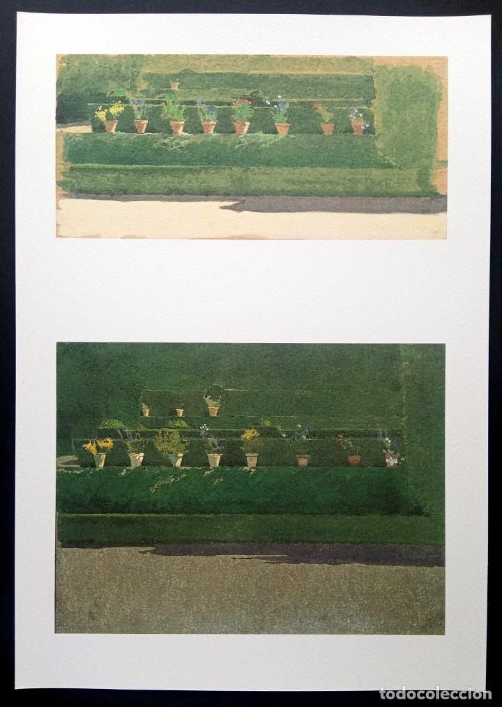 Arte: OFFSET ACUARELA -LES POTS A LA ALHAMBRA - BACQUET