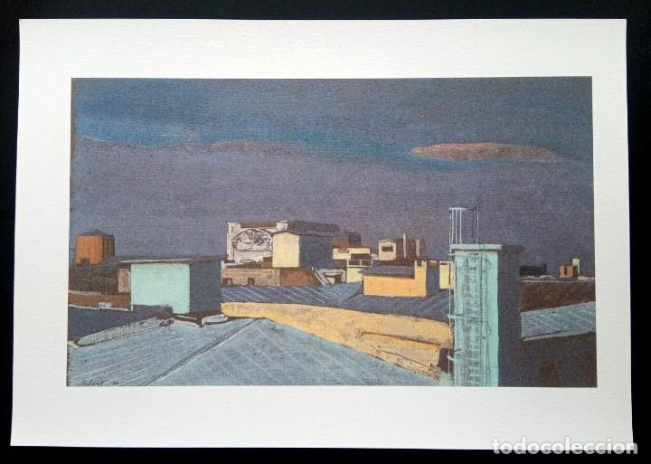 Arte: OFFSET ACUARELA - LES TOITS VUS DE L'ATELIER D'ERICK  - SECHERET