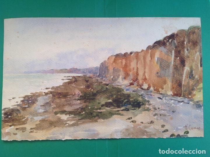 Arte: Augusto Comas. Paisaje de Costa. - Foto 1