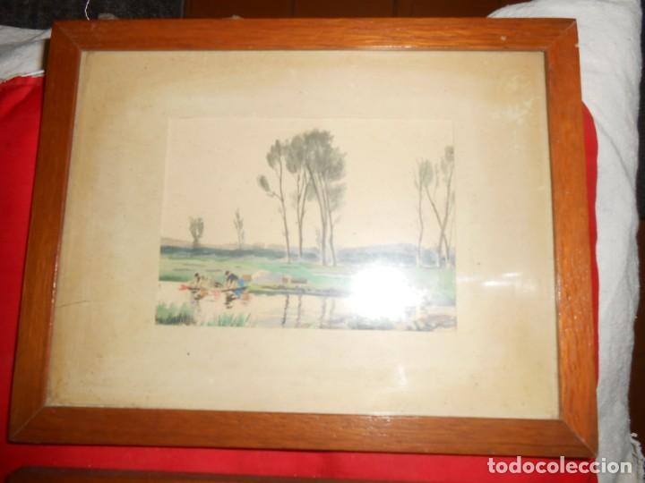 Arte: Dos Cuadros Acuarelas - Foto 2