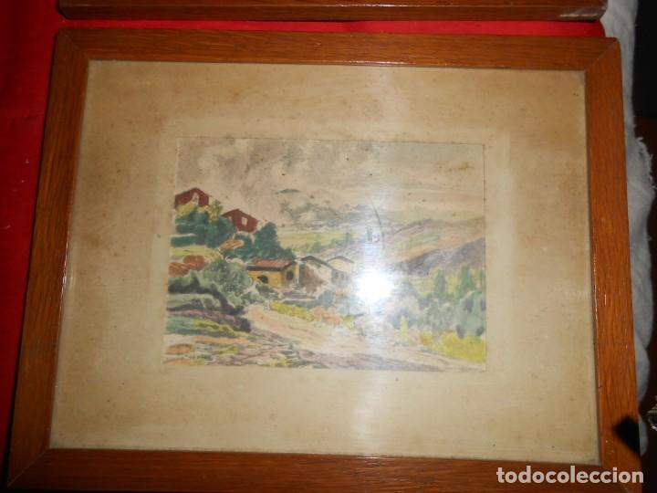 Arte: Dos Cuadros Acuarelas - Foto 3