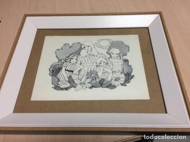 Arte: Boada, Pedro, ilustraci&oacute;n original 1972 - Foto 1