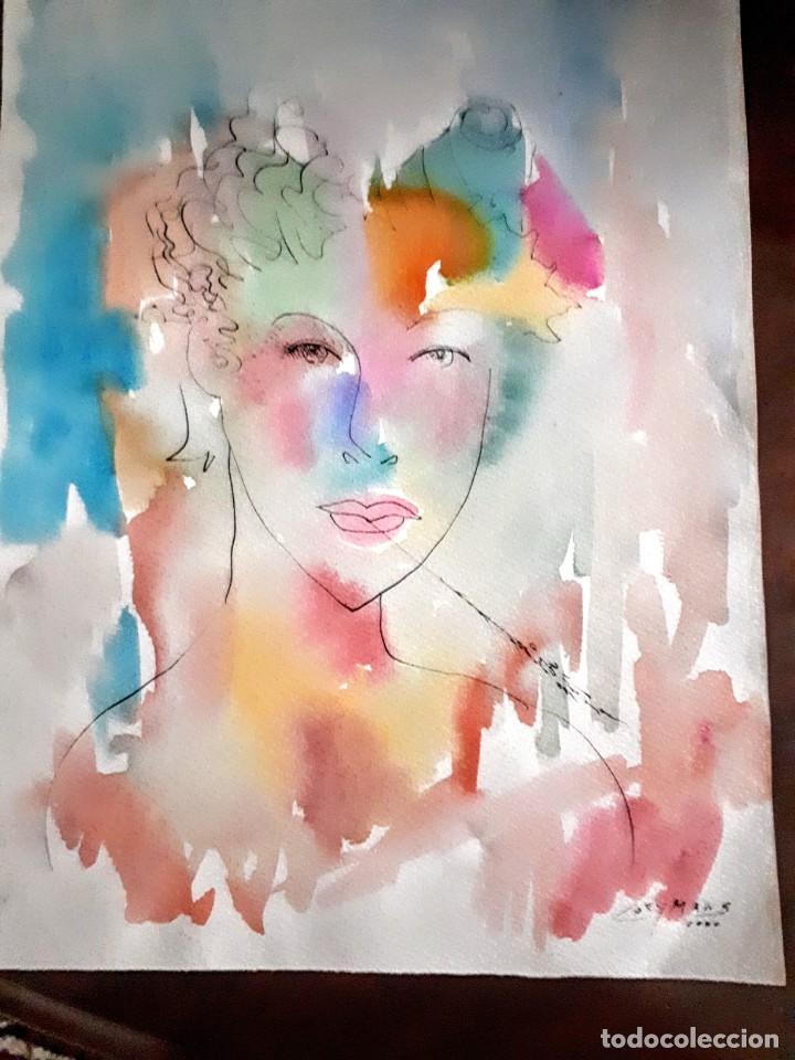 Arte: EFEBO, Acuarela antigua - Foto 1
