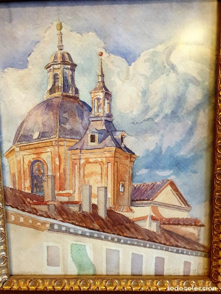 Arte: -ACUARELA FIRMADA SOBRE TABLA - Foto 7