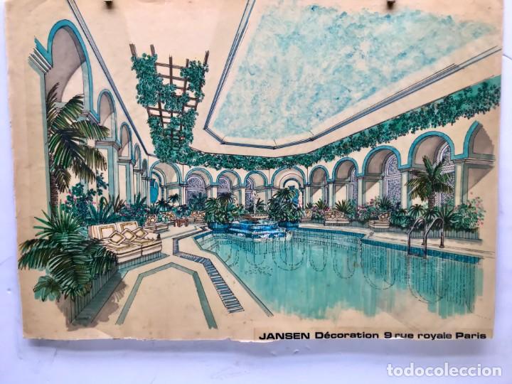 Arte: MAISON JANSEN , BOCETO PROYECTO DECORACION , - Foto 2