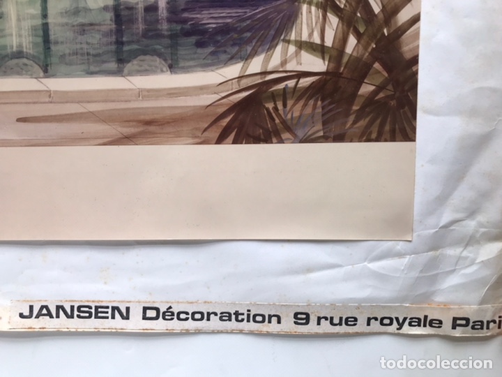 Arte: MAISON JANSEN BOCETO PROYECTO DE DECORACION - Foto 7