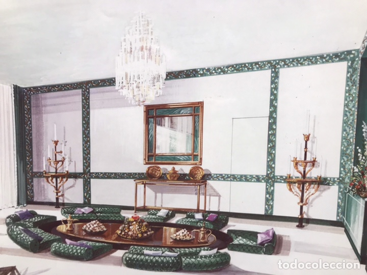 Arte: MAISON JANSEN BOCETO PROYECTO DE DECORACION - Foto 3