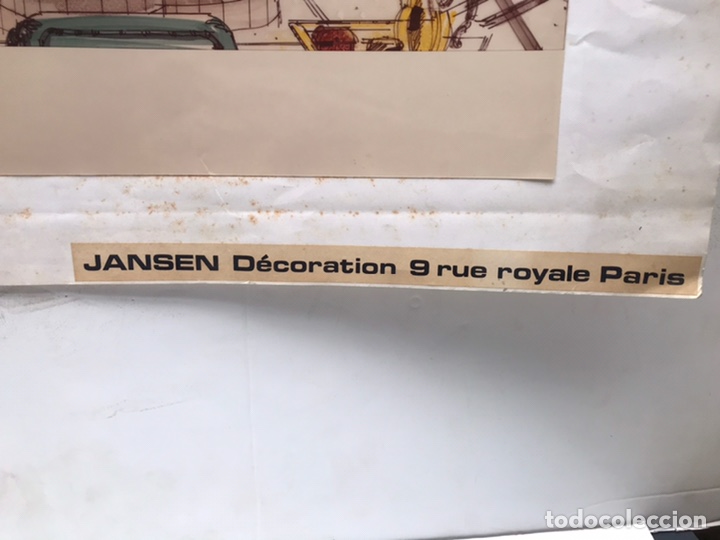 Arte: MAISON JANSEN BOCETO PROYECTO DE DECORACION , - Foto 5