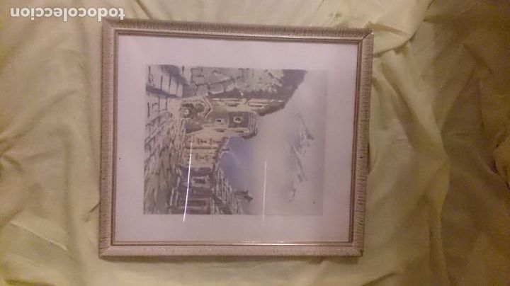 Arte: Acuarela paisaje nevado firmado SANTOS FAUSTE 45x35 ctms