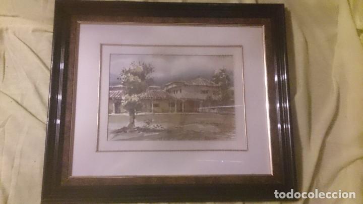 Arte: Acuarela paisaje firmada VITI 55x40 ctms