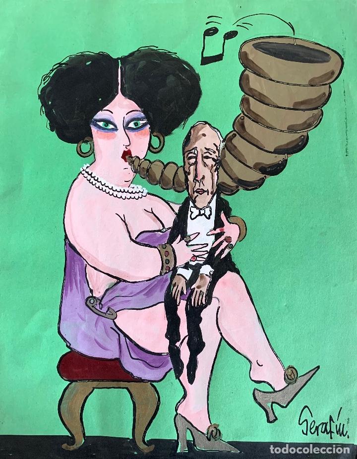 Arte: Seraf&iacute;n. Ilustraci&oacute;n sat&iacute;rica - Foto 1