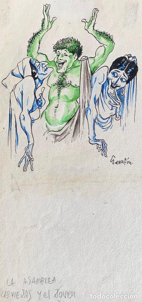 Arte: Seraf&iacute;n. Ilustraci&oacute;n sat&iacute;rica - Foto 1