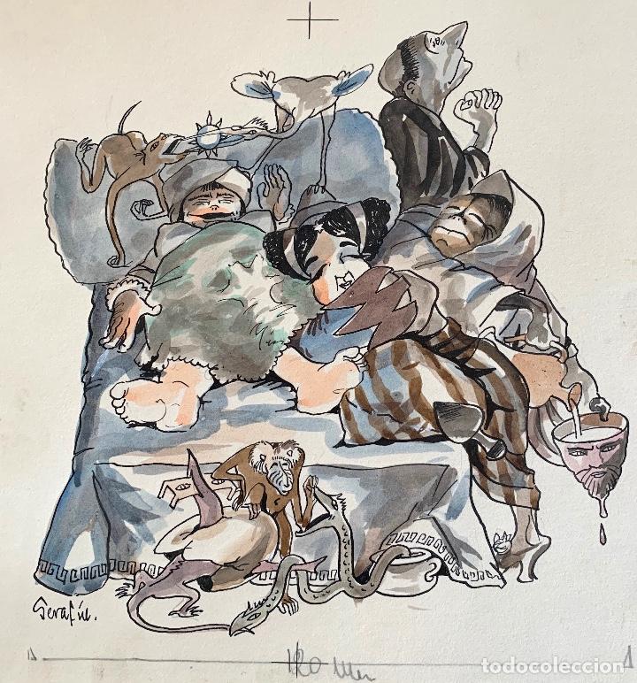 Arte: Seraf&iacute;n. Ilustraci&oacute;n sat&iacute;rica - Foto 1