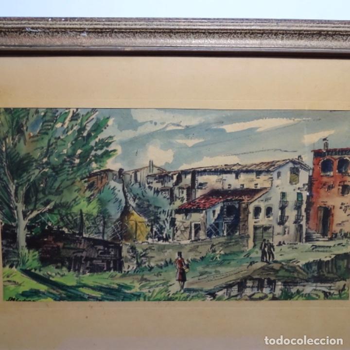 Arte: Acuarela firmada j m Codina. - Foto 1