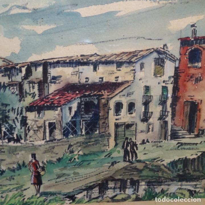 Arte: Acuarela firmada j m Codina. - Foto 4