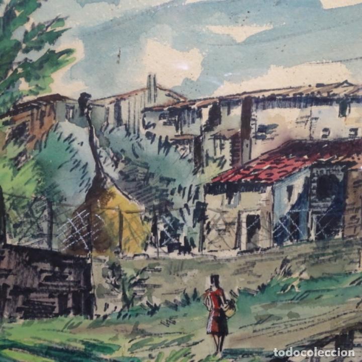 Arte: Acuarela firmada j m Codina. - Foto 5