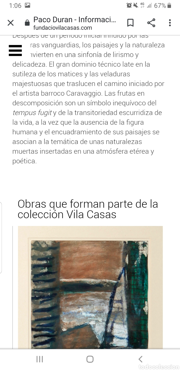 Arte: Bodegon t&eacute;cnica mixta Paco Dur&aacute;n Vila - Foto 13