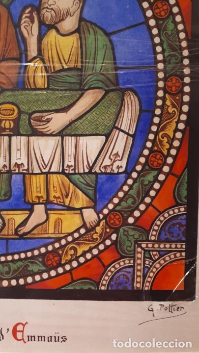 Arte: LOS DISCIPULOS DE EMAUS, ACUARELA. - Foto 3