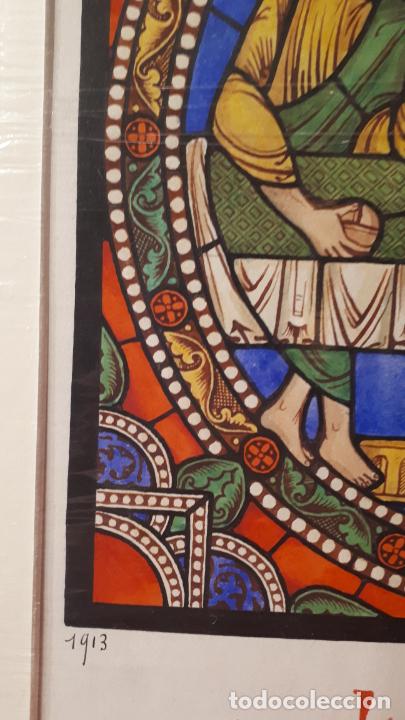 Arte: LOS DISCIPULOS DE EMAUS, ACUARELA. - Foto 6