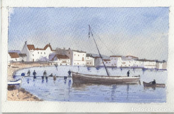 Arte: acuarela original creo que lloret del mar