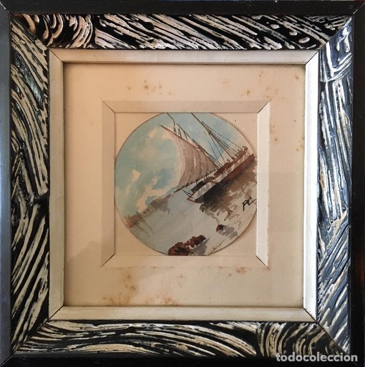 Art: Pareja de acuarelas. Firmadas PC