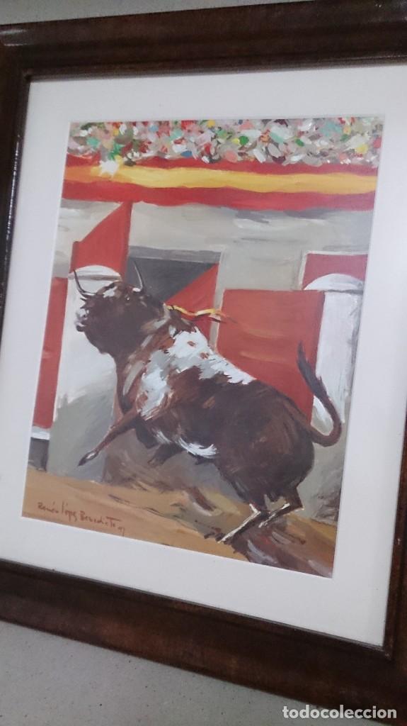 Arte: BONITA ACUARELA DE TORO de RAMON LOPEZ BENEDICTO