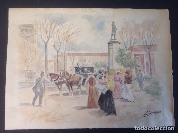 Arte: A. Jim&eacute;nez. Vistas de Madrid. - Foto 3