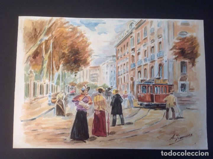 Arte: A. Jim&eacute;nez. Vistas de Madrid. - Foto 4
