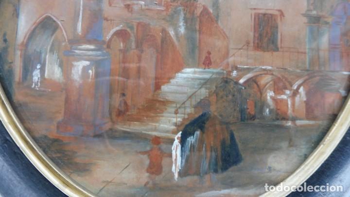 Arte: ANTIGUO CUADRO S. XIX - Foto 3