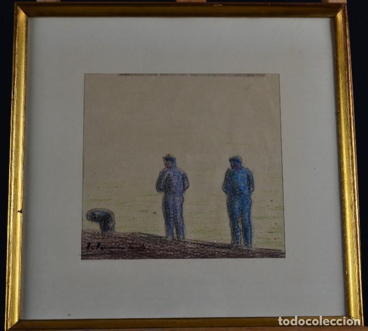 Arte: MARINEROS por Jos&eacute; Fern&aacute;ndez S&aacute;nchez (La Coru&ntilde;a 1913-1994). GALICIA